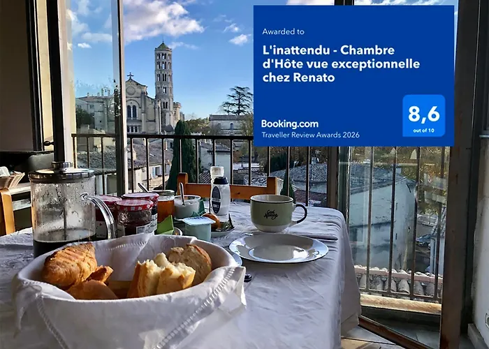 Bed and Breakfast L'inattendu - - D'hote Vue Exceptionnelle Uzès